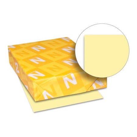Wausau Neenah Paper Exact Index Card Stock 49541, 110 lbs, 8-1/2" x 11", Canary, 250/Pack 49541